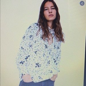 Zara printed blouse